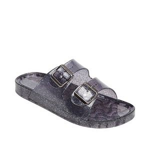 COPY - Black Glitter Slides